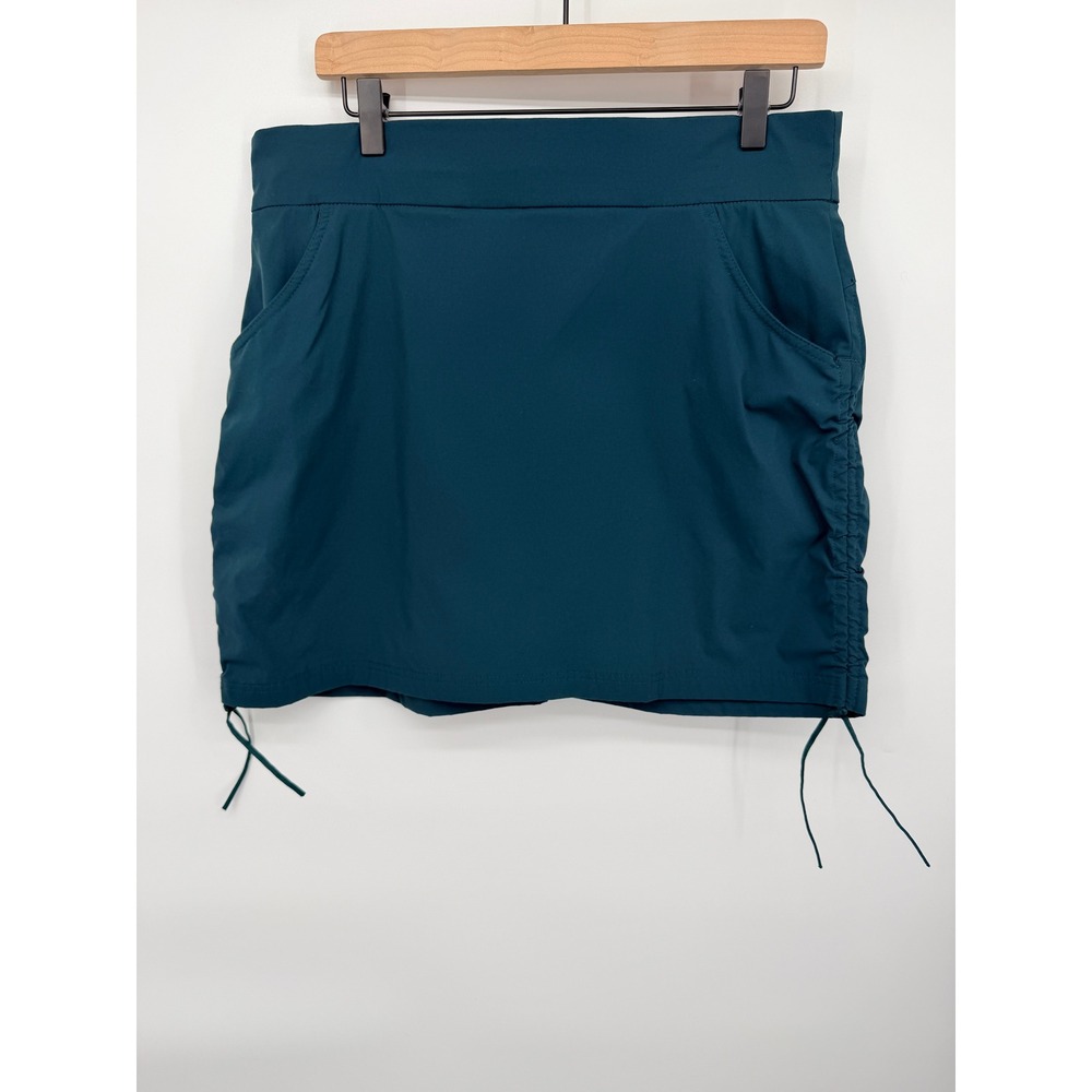Columbia Skort Women Medium Teal Excellent Cinch Side Outdoor Athletic